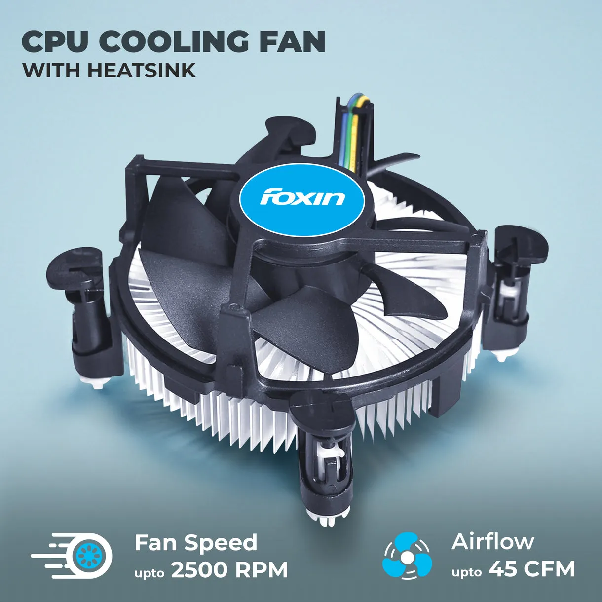 Foxin CPU Fan For Intel and AMD Socket FCF 001 view 2